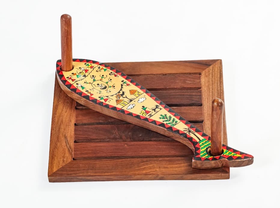Tribal Tales Tissue Holder – Worli Yellow