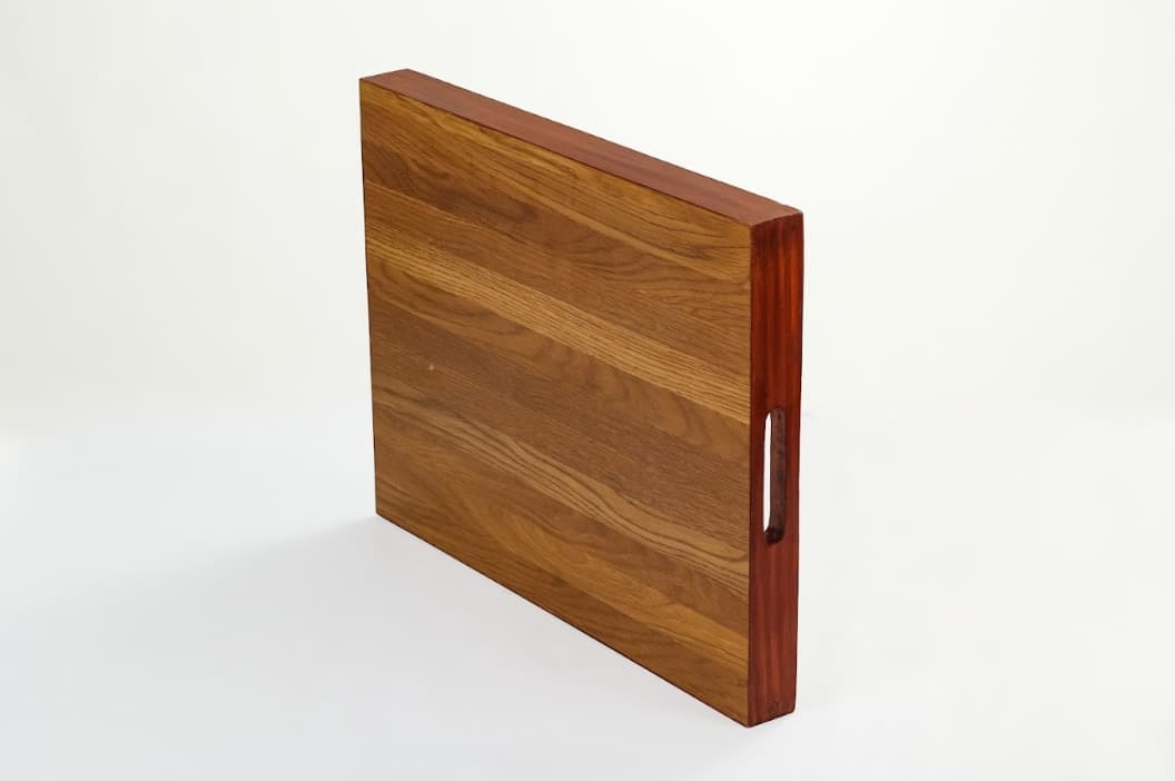 Rangriti Teak Wood Tray With 4 Coasters – Gond Peacock