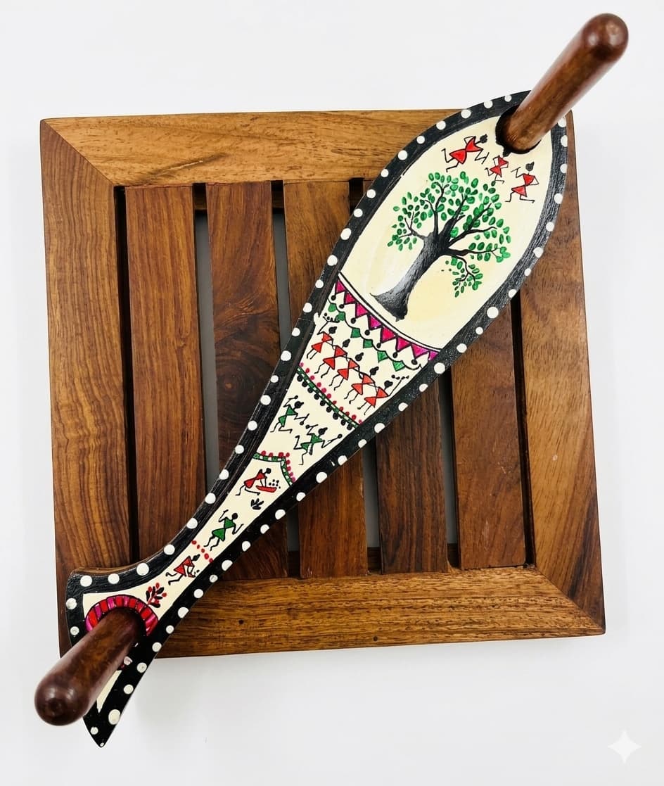 Tribal Tales Tissue Holder – Worli White