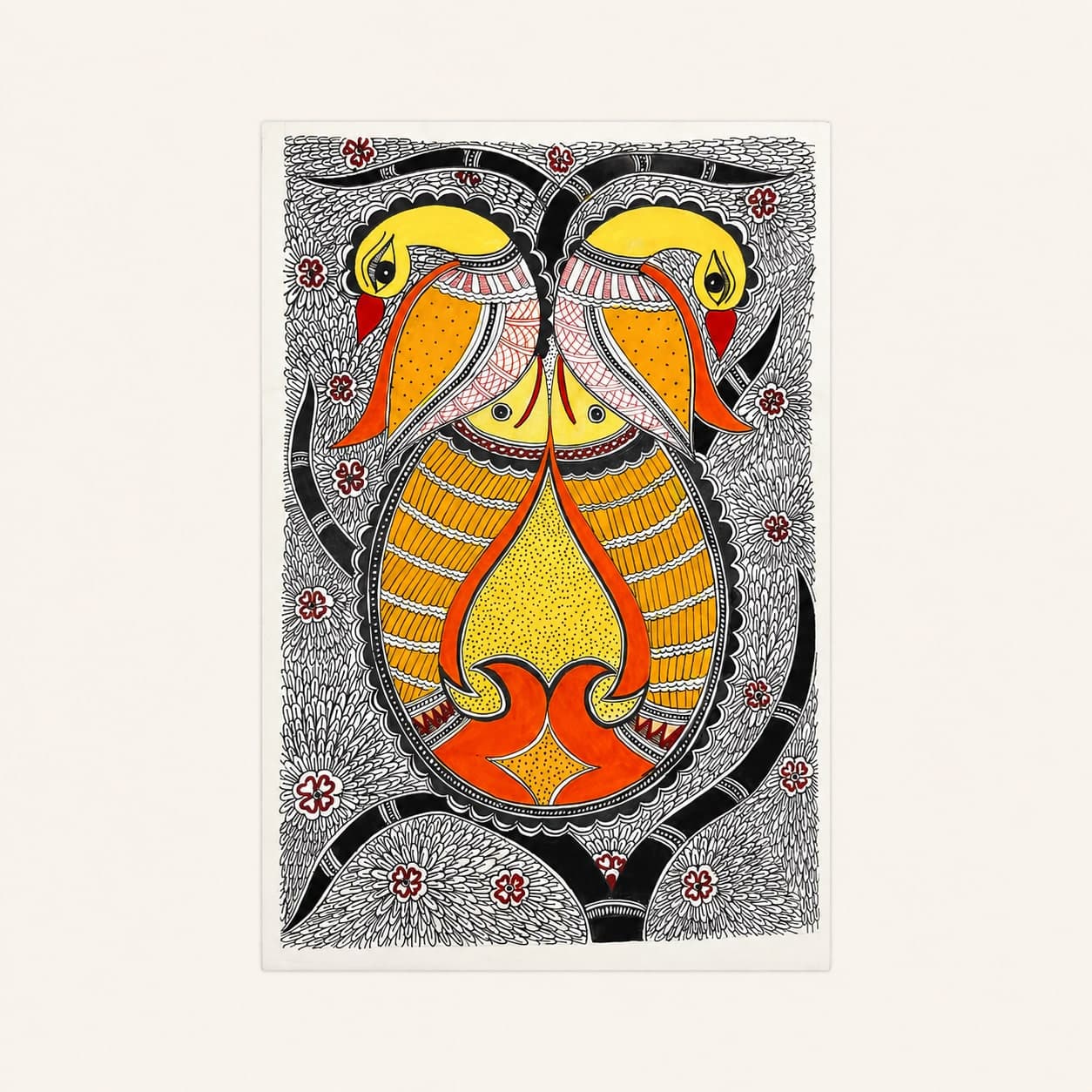 Mayur Matsya Madhubani Art