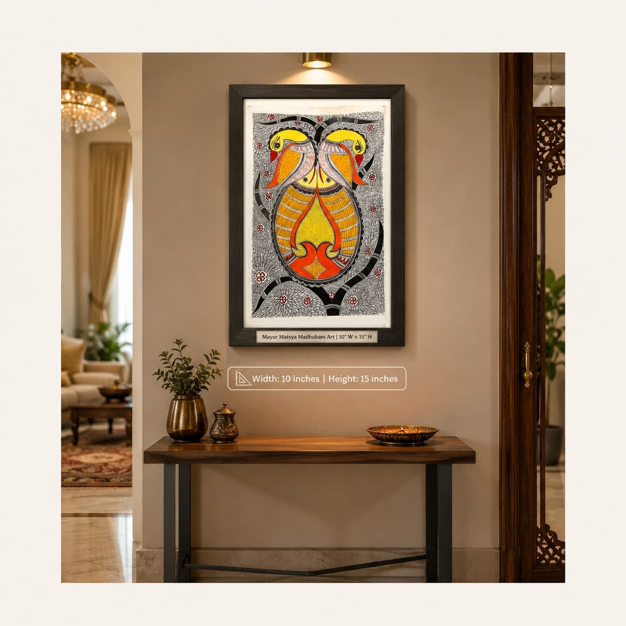 Mayur Matsya Madhubani Art