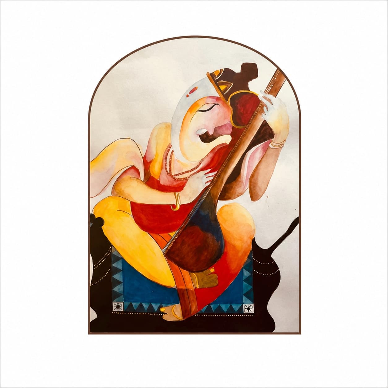 Gandharva Ganapati (Ganesha of the Celestial Musicians)
